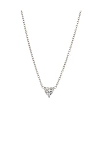 elli. DIAMONDS - Halskette Herz Laborgezüchteter Diamant (0.17Ct) 925 Silber - Gold