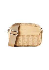 LACOSTE The Blend - Herren Umhängetasche - The Blend Adjustable Strap Cross Body Bag, Small, 12,5x19x6cm (HxBxT) - Beige
