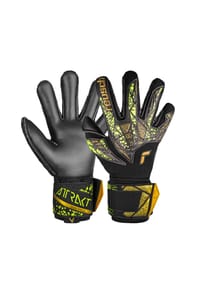 reusch - Torwarthandschuh Attrakt Duo Finger Support mit Evolution Negative Cut - 7739 black/gold/yellow/black