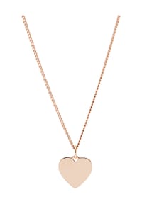 FOSSIL - Damen Kette mit Anhänger " Vintage Iconic JF03018040", Edelstahl - roségold