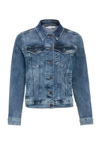Street One - Jeansjacke, Klappkragen, für Damen - 16578 MID BLUE RAN