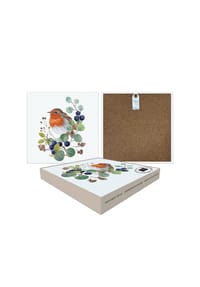 ppd - Untersetzer Oiseau sur Branche Trivet Tile, Dolomit - Mehrfarbig