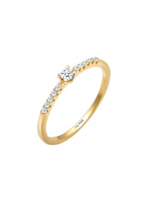 elli. DIAMONDS - Ring Geo Microsetting Diamant (0.11 Ct.) 585 Gelbgold - Gold