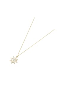 Luigi Merano® - Kette Stern mit Zirkonia, Gold 375 - gold