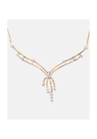 Diamant L'eternel - Halskette, mit 0.33 ct Diamant, 375 Gelbgold - gold