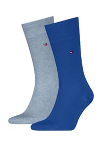 TOMMY HILFIGER - Classic Socken, 2er-Pack, geripptes Bündchen, für Herren - 030 ANTHRA MELANGE