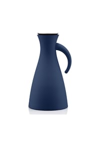 eva solo - Isolierkanne, Glas/Kunststoff/Edelstahl, Navy Blau, 1 L - Grau