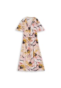 TOM TAILOR - Sommerkleid, V-Ausschnitt, für Damen - 39736 FLOWER PRINT