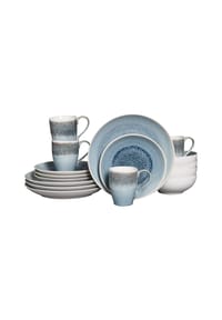 CreaTable - Caldera Eisblau, Kombiservice 16-tlg - Eisblau