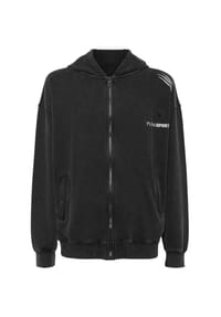 PLEIN SPORT - Kapuzen-Sweatjacket - beige