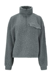 ENDURANCE ATHLECIA - Midlayer Florrie mit Teddy-Fleece und halbem Reißverschluss - 1001 Black
