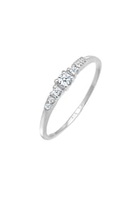 elli. DIAMONDS - Ring Verlobungsring Diamanten (0.11 Ct) 585 Weißgold - Gold