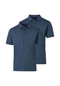 CASAMODA - Poloshirt 2er Pack Basic - Blau