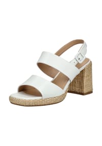 REGARDE LE CIEL - Leder Sandalen - Weiß