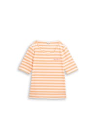 MUSTANG® - T-Shirt, Halbarm, für Damen - 40327 ORANGE WHITE