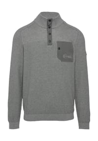 s.Oliver - Strickpullover, Troyer, für Herren - 9999 GREY/BLACK