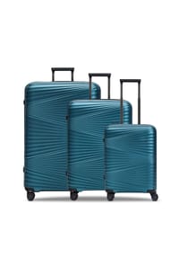 pactastic Collection 02 - Collection 02 THE THREE SET 4 Rollen Kofferset 3-teilig - black metallic