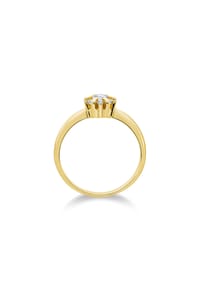 MONCARA - Damen Ring, 585er Gold, 7 Diamanten zus. ca. 0,30 Karat - Gelbgold