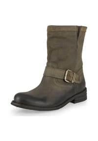Felmini - Leder Stiefelette - Grün