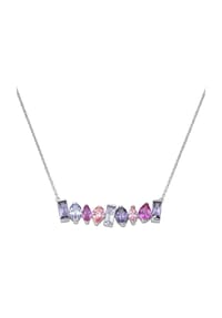 GIORGIO MARTELLO MILANO - Collier Korund pink und Zirkonia mehrfarbig, Silber 925 - mehrfarbig