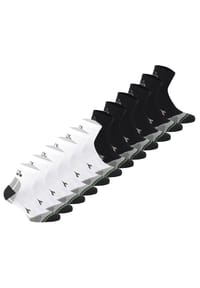 diadora - Unisex Quarter Sportsocken, 12er Pack - Socken, Logo, Muster - Hellgrau