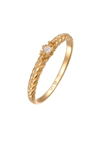 elli. DIAMONDS - Ring Elli Diamonds Ring Mit Diamant Weiß (0.006 Ct) 585 Gelbgold - Gold
