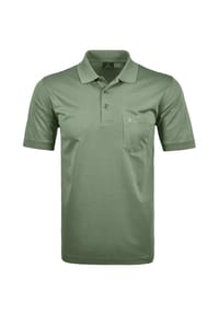 RAGMAN - Herren Poloshirt - Oberteil, Softknit-Polo, Baumwollmischung, Brusttasche, Knopfleiste, kurz, einfarbig - 006 WEISS
