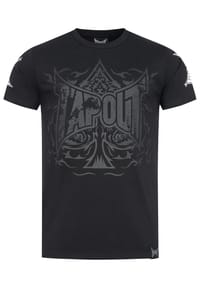 TAPOUT® - Herren T-Shirt normale Passform ACE OF SPADES - Black/Grey/White