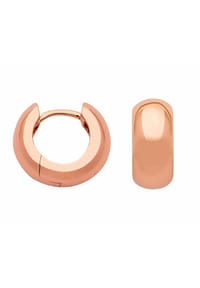 Adelia's - Damen 925 Silber Ohrringe   Creolen Ø 13,2 mm - rose