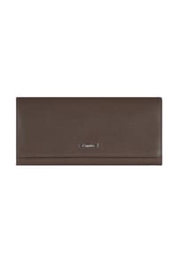 Esquire Boston - Boston Damenlanggeldbörse Leder 19 cm - braun
