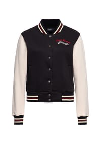 QUEEN KEROSIN - Collegejacke mit großer Rückenstickerei We Can Do It - rot