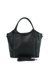 HARPA - Handtasche KEEVA mt zierlichen Nieten - eclipse black