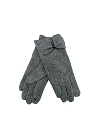 nitzsche - Fingerhandschuhe, Schleife, für Damen - 050  BEIGE