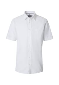 CASAMODA - Herren Freizeithemd Kurzarm uni Comfort Fit - Blau