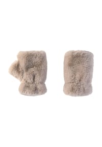 MANGUUN - Fingerlose Handschuhe, Kunstfell, für Damen - GREY