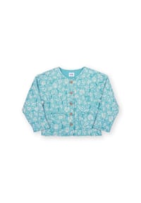 KITE - Kinder Ocean Bloom Gesteppte Jacke Bio-Baumwolle - blau