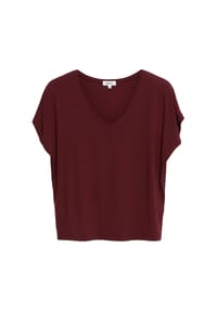 s.Oliver - T-Shirt, V-Ausschnitt, für Damen - 3903 RED