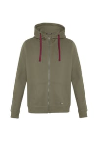 CHIEMSEE - Sweatjacke mit Kapuze und Label-Symbol am Ärmel - 17-0630 Tree House