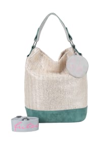 Fritzi aus Preußen Limited Painted Straw - Limited Painted Straw Schultertasche 27 cm - nut