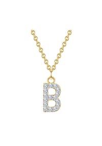 GLANZSTÜCKE MÜNCHEN - Damen Kette aus 925/- Sterling Silber in Gelbgold mit Zirkonia - gelbgold