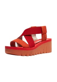 Fly London - Leder/Textil Sandalen - Rot