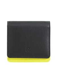 DuDu - Flores Geldbörse Leder 10 cm - black pop