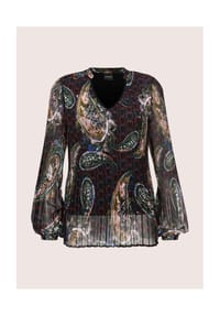MADELEINE - Elegante Chiffon-Tunika mit V-Ausschnitt - multicolor