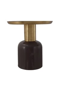 Kayoom - Beistelltisch Art Deco 825 in dunkellila - gold - dunkellila - gold