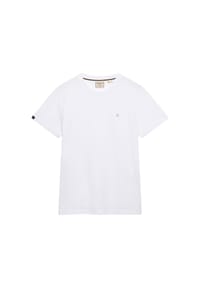 Superdry. - T-Shirt Logo Shirt mit Stickerei - weiß