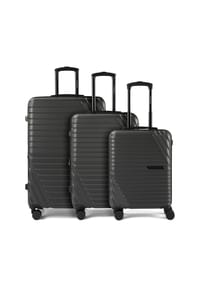 cocoono Larnaka - Larnaka 4 Rollen Kofferset 3-teilig mit Dehnfalte - blau