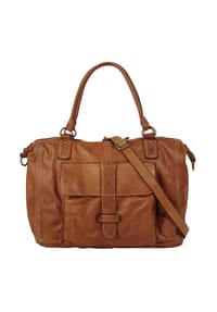 forty° - Shopper XXL Echt Leder, Made In Italy - braun