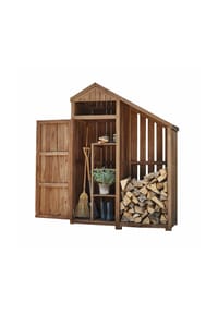 LOBERON - Gartenschrank Briancourt braun - 