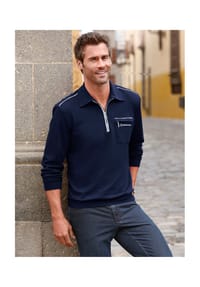Witt - Langarm-Poloshirt - aubergine