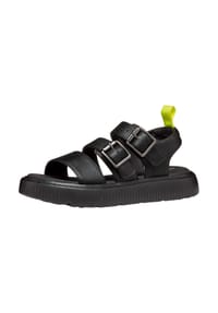 GEOX - Lederimitat Sandalen - Schwarz